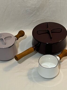 Food52 x Dansk Kobenstyle Set - 2qt Plum / 1qt Lavender / Butter Warmer - *RARE*